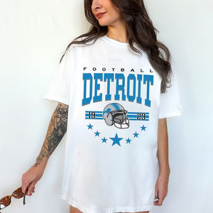 Detroit Football , Vintage Style Detroit Football Unisex T-shirt Gift For Fan